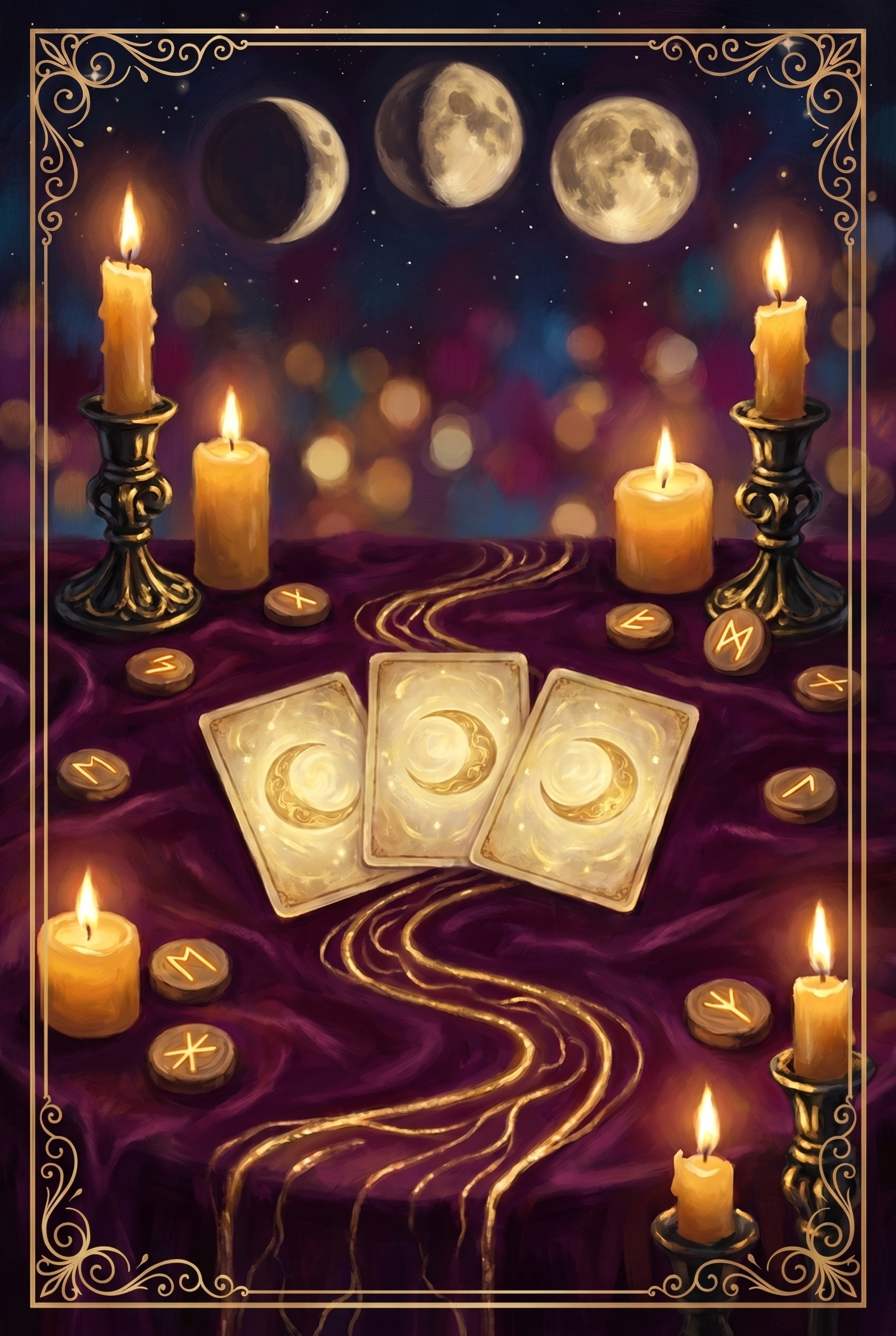 Three-Card Path oracle card
